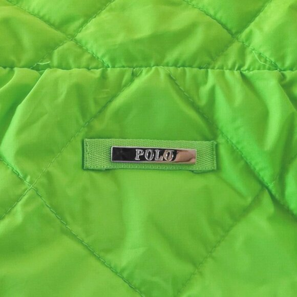 NEW Polo Ralph Lauren Down Puffer Vest!  Bright Green  Pink Player Lightweight - Picture 3 of 3